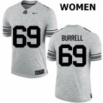 NCAA Ohio State Buckeyes Women's #69 Matthew Burrell Gray Nike Football College Jersey BUK2645KI